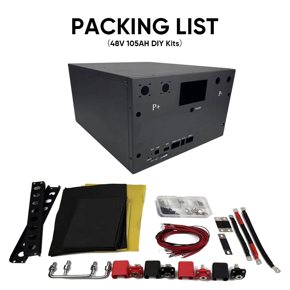 EU free shipping 48V 105ah DIY KITS built in JK BMS
