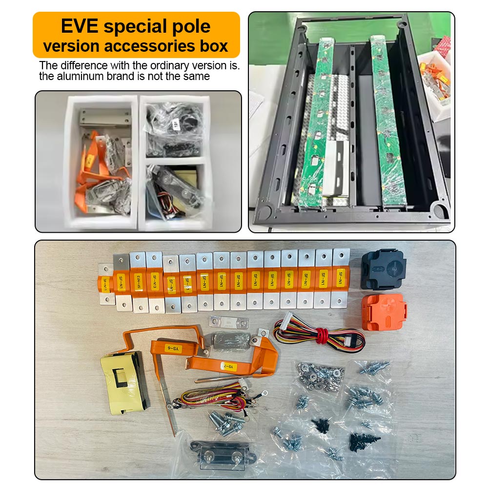 EU Mason Seplos 3.0 version 48V 51.2V 14-15KWH DIY battery case built in 16S 200A smart BMS, no battery cells