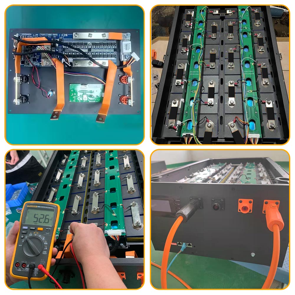 EU Mason Seplos 3.0 version 48V 51.2V 14-15KWH DIY battery case built in 16S 200A smart BMS, no battery cells