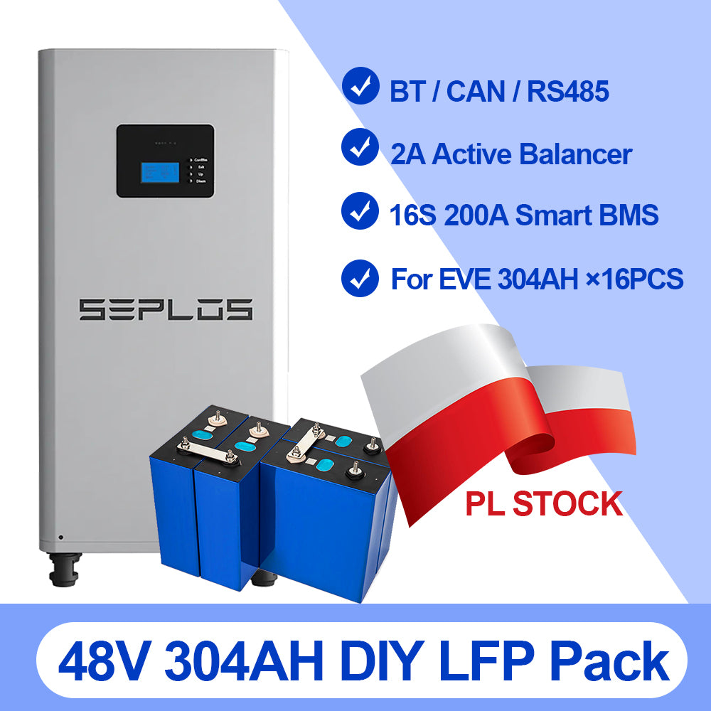 EU SEPLOS V3 48V DIY Kits + 16pcs EVE 314ah cells DDP (customer assemble)