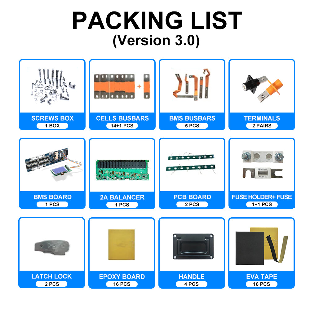 Poland stock MASON Seplos 48V DIY battery Kits with 2A active balancer free shipping to EU