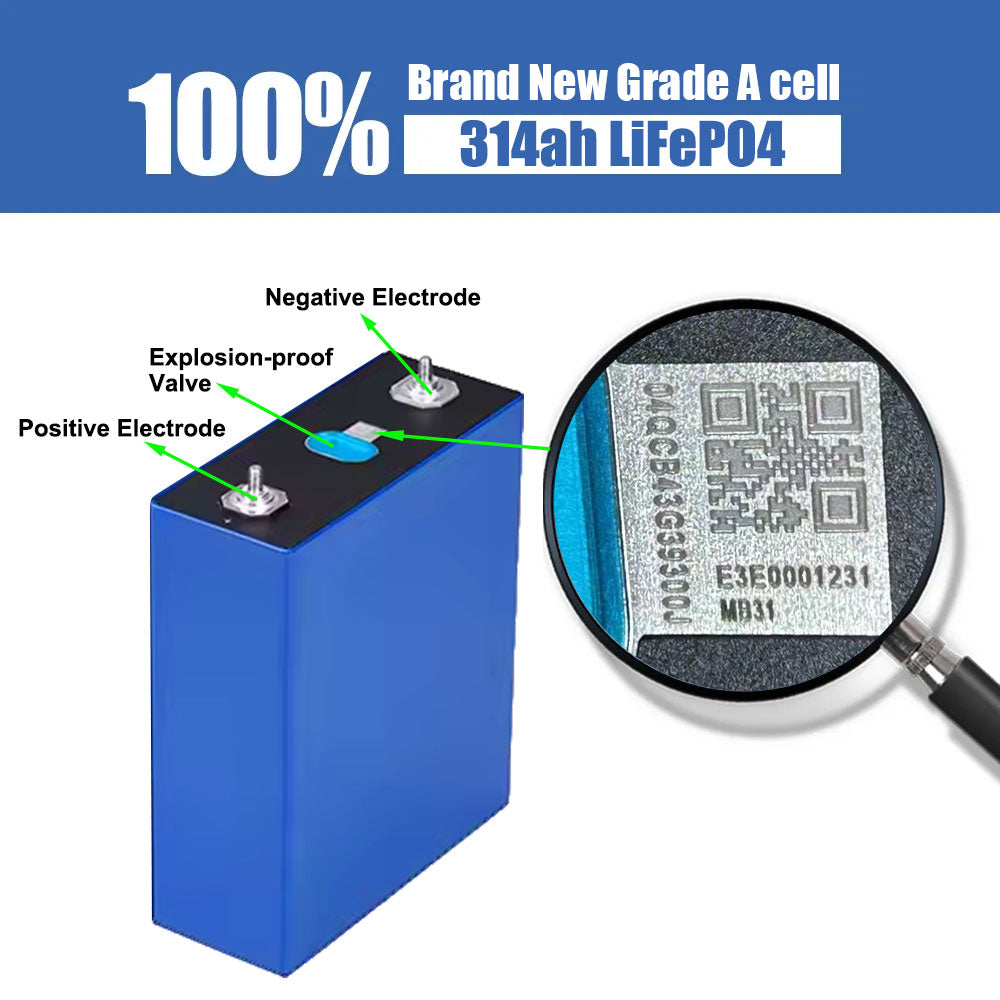 EU Free Shipping MB31 EVE 314ah 3.2V lifepo4,DDP, IN STOCK
