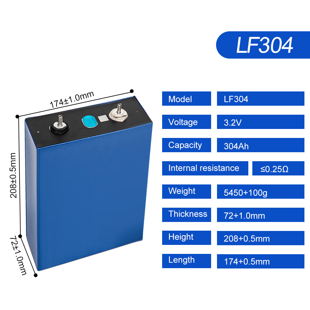 EVE 3.2V 314ah lifepo4 grade A+ DDP from CN to USA free shipping