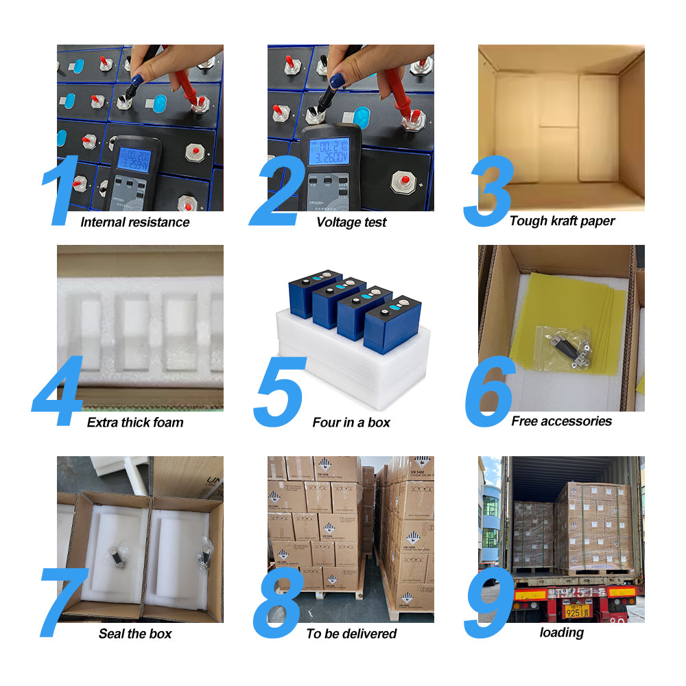 EVE 3.2V 314ah lifepo4 grade A+ DDP from CN to USA free shipping