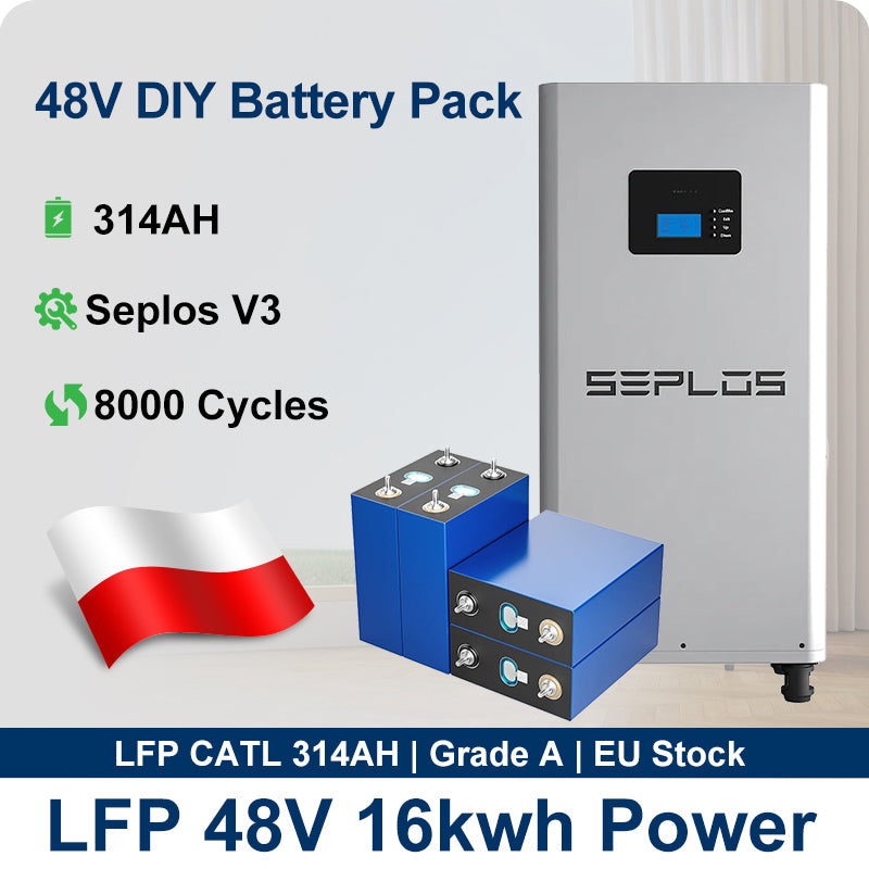 EU SEPLOS V3 48V DIY Kits + 16pcs EVE 314ah cells DDP (customer assemble)