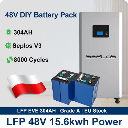 EU SEPLOS V3 48V DIY Kits + 16pcs EVE 314ah cells DDP (customer assemble)