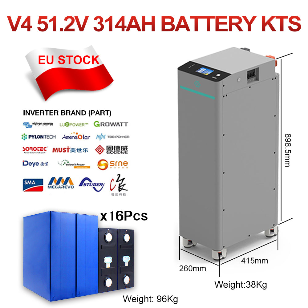 SEPLOS V4 Kit and x16 EVE 314ah MB31 Grade A+ Bundle--EU STOCK
