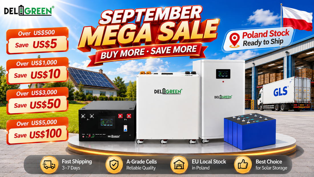 September Mega Sale 2026 – Save More on LiFePO4 Batteries &amp; Energy Storage Solutions