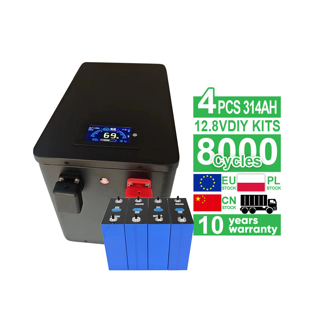 EU Free Shipping Lifepo4 12.8V 280ah/304ah/320ah DIY Kits+ 4PCS Cells(Customer assemble))