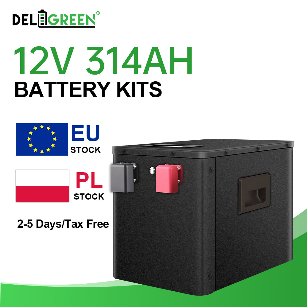 EU STOCK 12V 280AH/314AH/320AH DIY BOX + Cells Bundle Free Shipping
