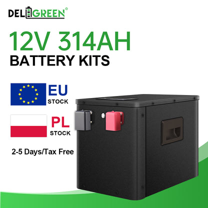 EU STOCK 12V 280AH/314AH/320AH DIY BOX + Cells Bundle Free Shipping