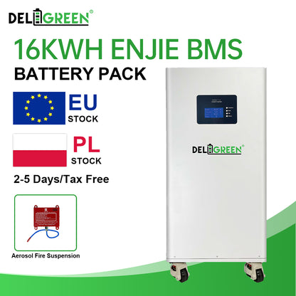 EU 51.2V 314ah 16.1KWH Lifepo4 Battery,Active balancer,Aerosol fire suspension, Heting pad option, Free shipping, 8000 times cycle life