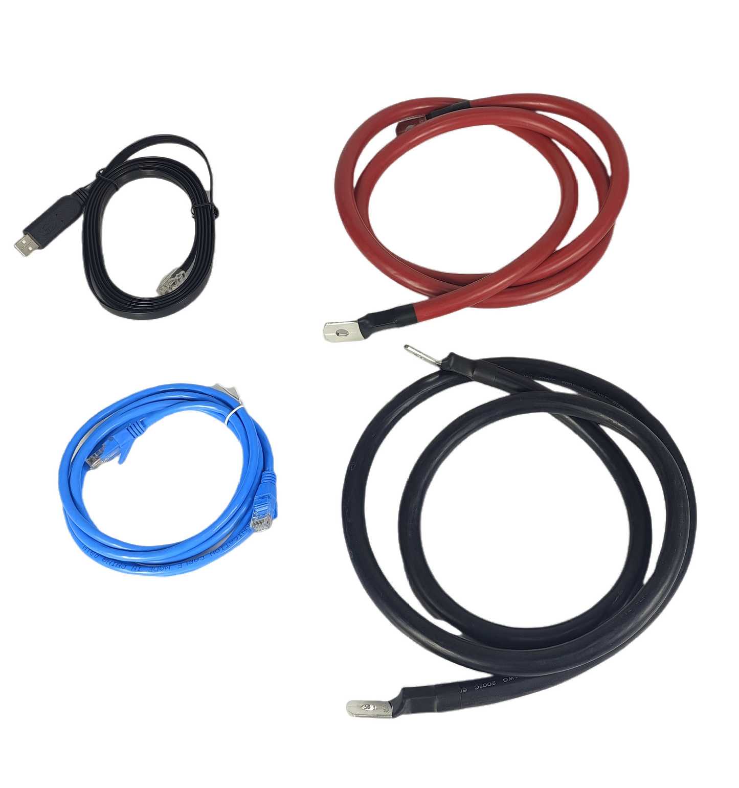 EU STOCK M8 1.5M/Sets 50 Square cable connect battery to inverter