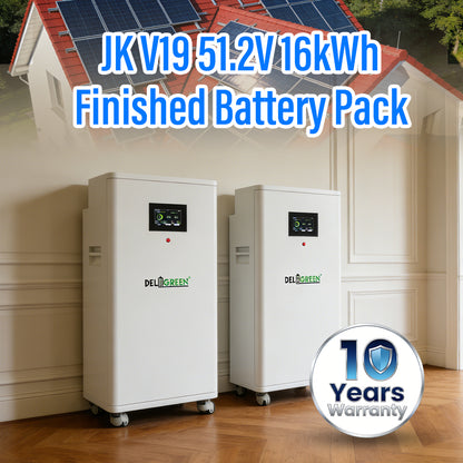 EU 51.2V 314ah-16.1KWH Lifepo4 battery pack  JK-PB2A16S20P with active balancer， EVE 314AH