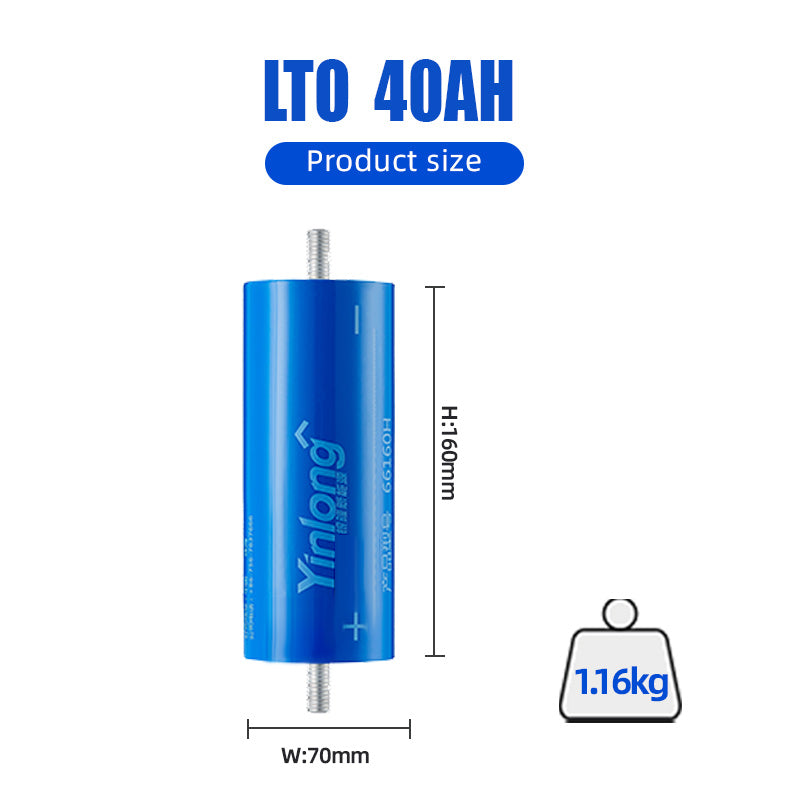 Yinlong Gree original  2.3V LTO 66160H 40ah original grade A for EV high voltage battery pack