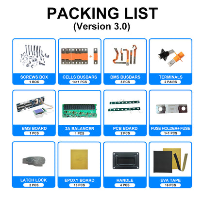 EU Free Shipping seplos V3+ 16pcs EVE 334ah Bundle (Client assemble )