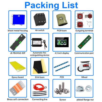 EU STCOK Free shipping 51.2V 628ah  EVE MB56 DIY BOX