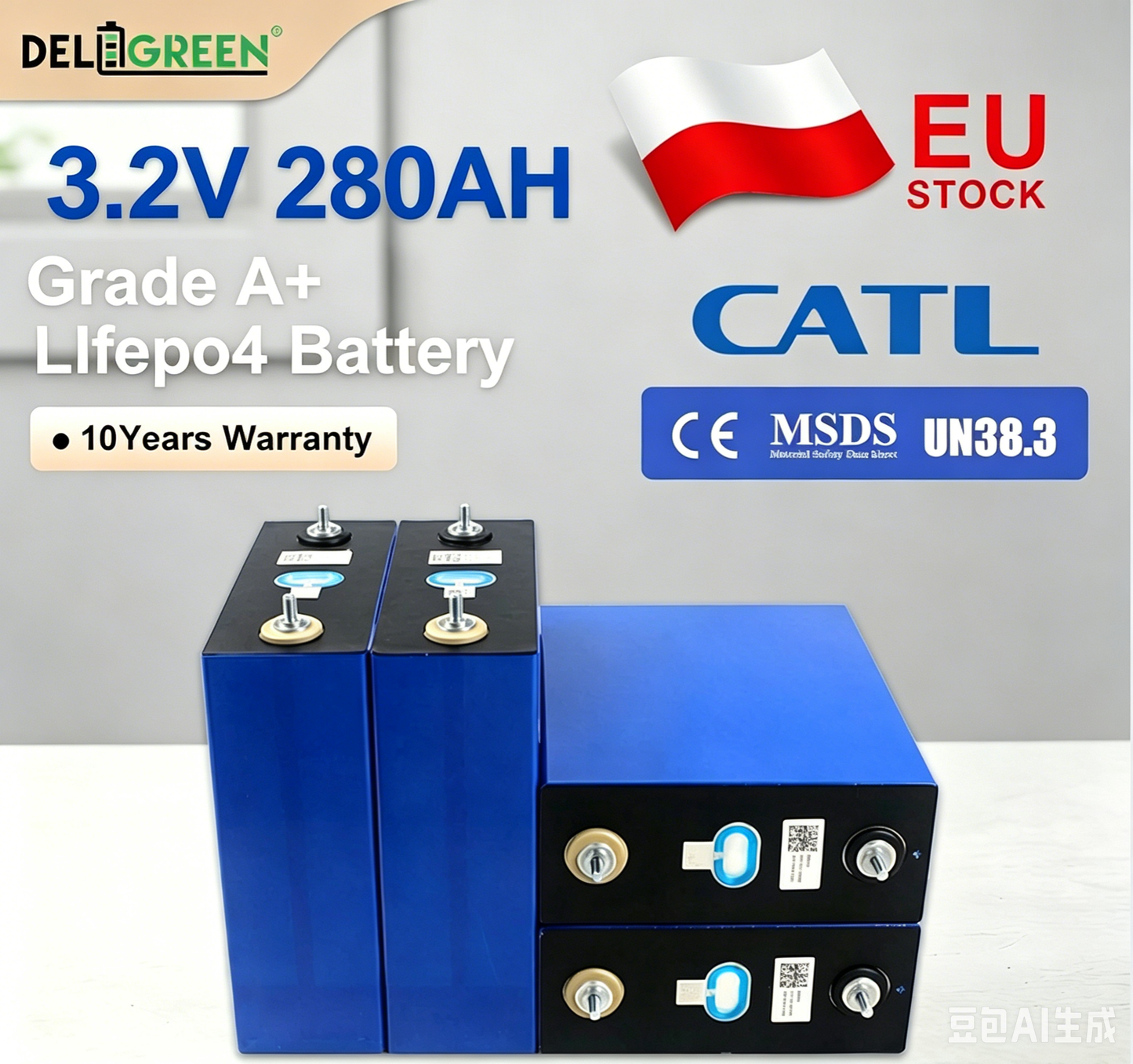 EU STOCK 3.2V CATL 280AH LiFePO4