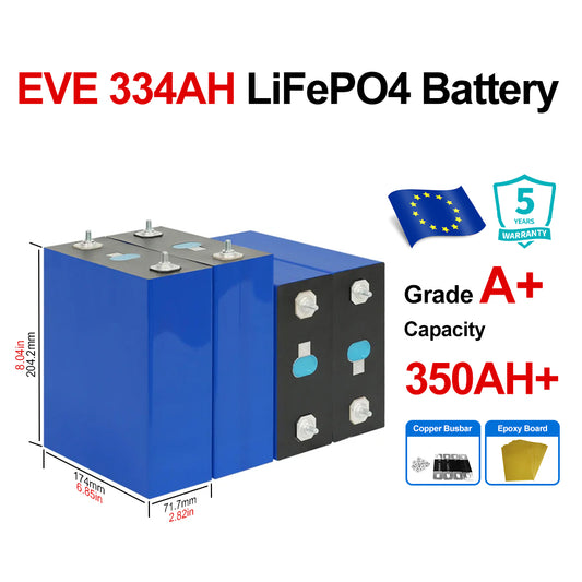 EU EVE 334AH Free Shipping Grade A+,8000 CYCLES LIFE