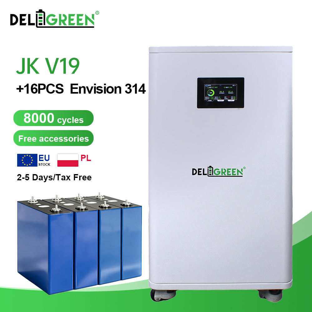 EU Free Shipping JK BMS DIY BOX + 16pcs EVE 334Ah Bundle (Customer assemble)