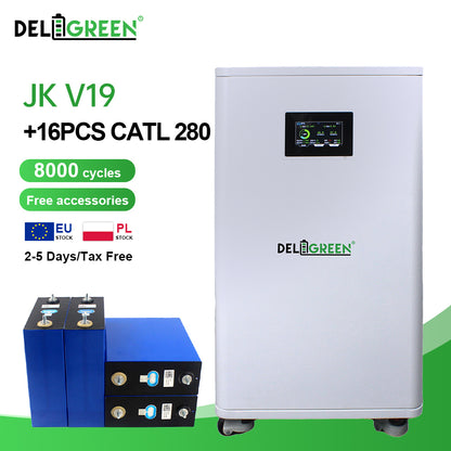 EU Free Shipping JK BMS DIY BOX + 16pcs EVE 334Ah Bundle (Customer assemble)