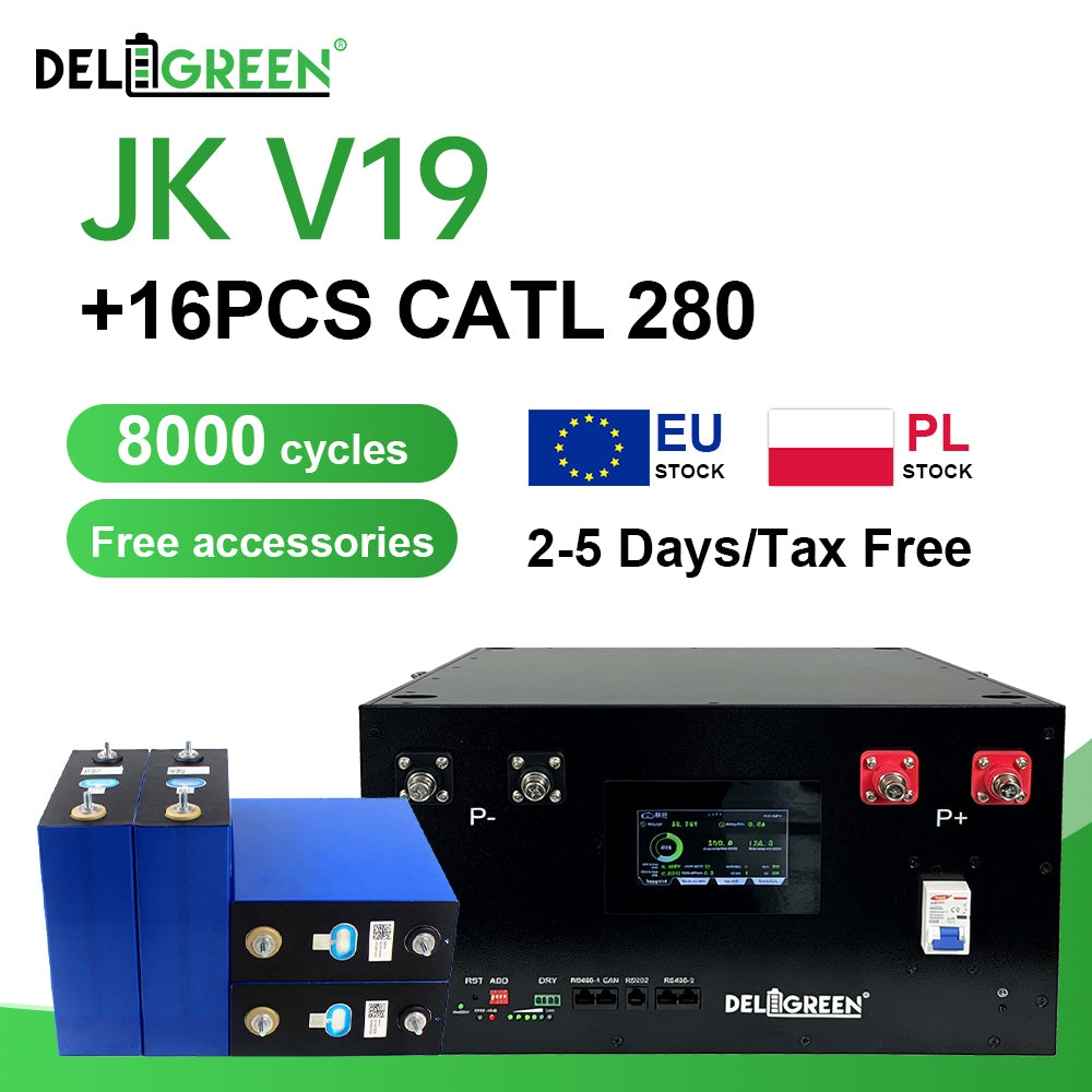 EU Free Shipping JK BMS box + 16pcs EVE 334ah Bundle (Client assemble)