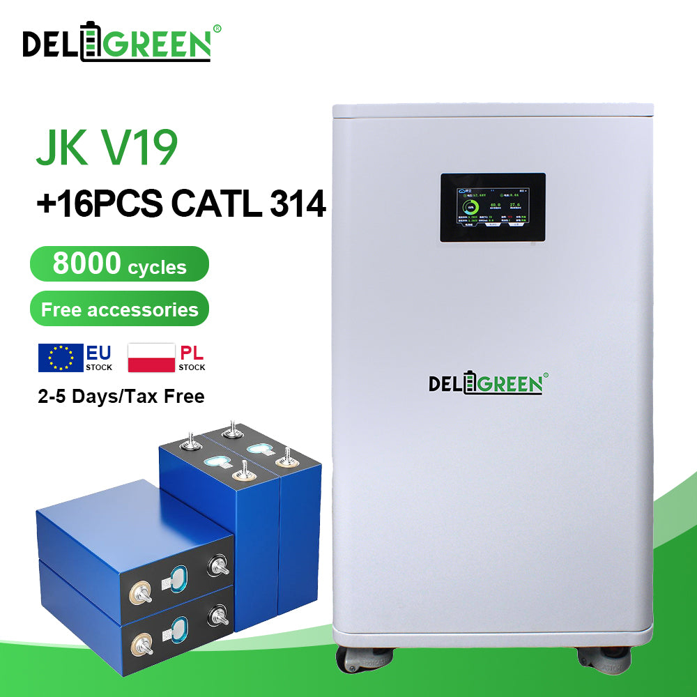 EU Free Shipping JK BMS DIY BOX + 16pcs EVE 334Ah Bundle (Customer assemble)
