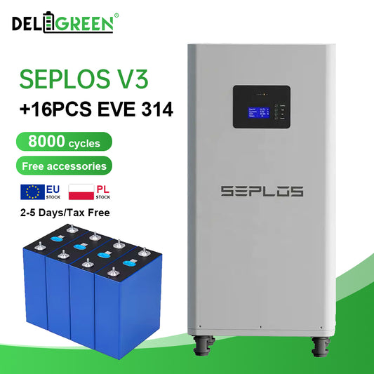 EU SEPLOS V3 48V DIY Kits  + 16pcs EVE 314ah 334ah cells DDP (customer assemble)