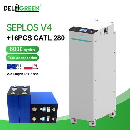 SEPLOS V4 Kit and x16 CATL 280AH Grade A+ Bundle--EU STOCK