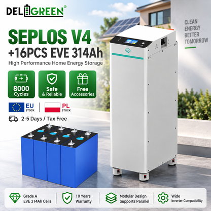 SEPLOS V4 Kit and x16 EVE/CATL 314ah Grade A+ Bundle--EU STOCK