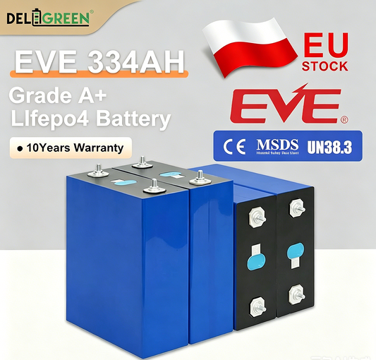 EU EVE 334AH Free Shipping Grade A+,8000 CYCLES LIFE