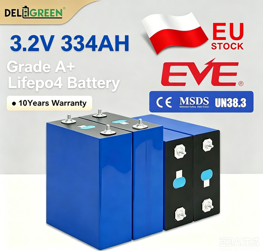 EU EVE 334AH Free Shipping Grade A+,8000 CYCLES LIFE