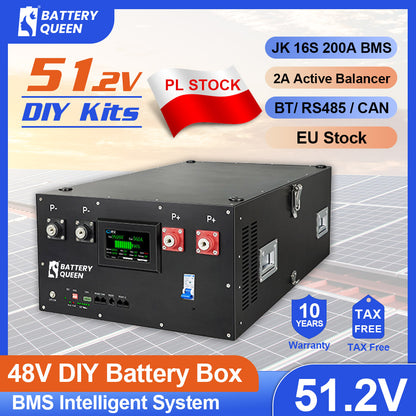 EU Stock Free shipping JK BMS DIY 16S 48V 280AH/304AH/314AH/320AH DIY BOX(No cells)